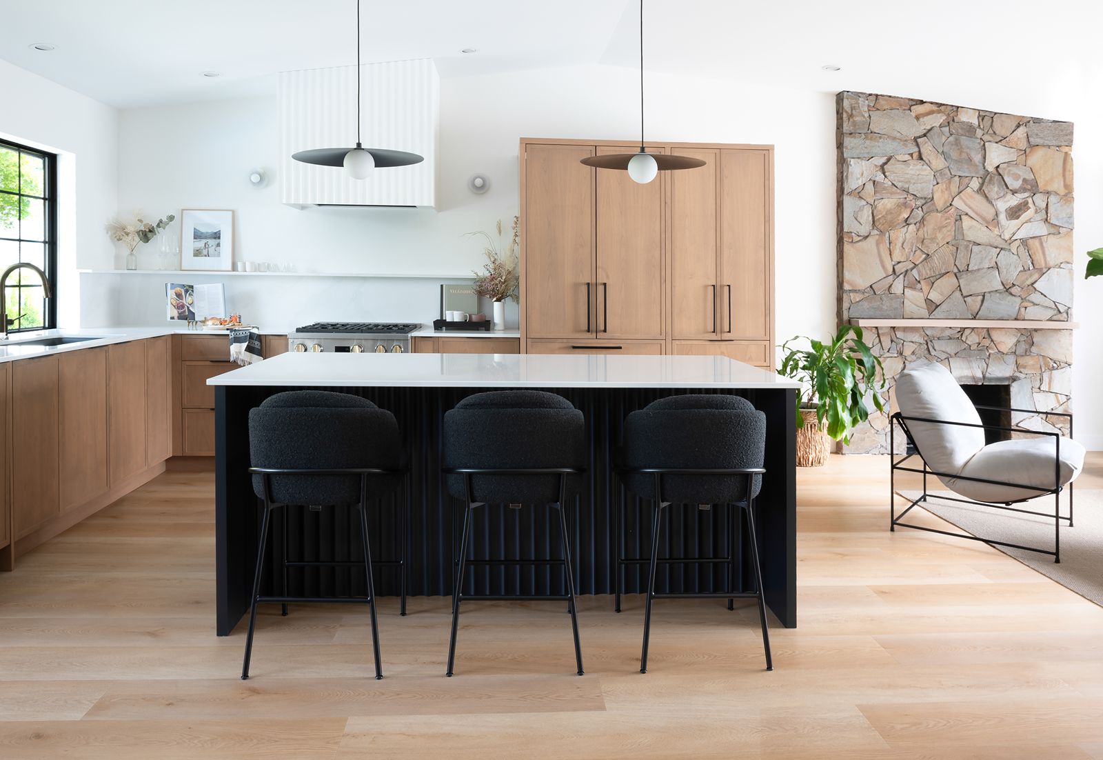 after photo of modern renovated kitchen.