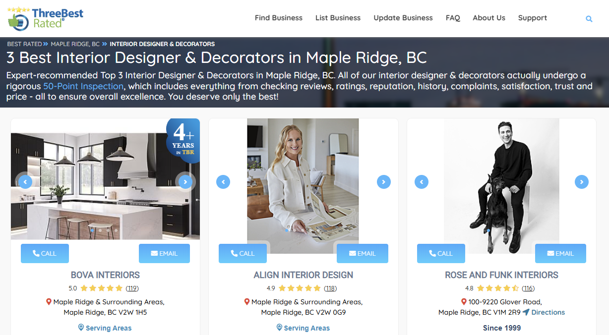 Align Interior Design Named One of the Top 3 Interior Designers in ...
