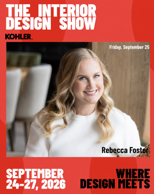 Rebecca Foster featured in Interior Design Show Vancouver promotion